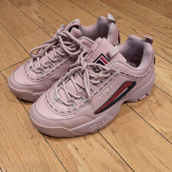 Pink FILA disruptors sz 6.5 women's - Picture 4 of 4